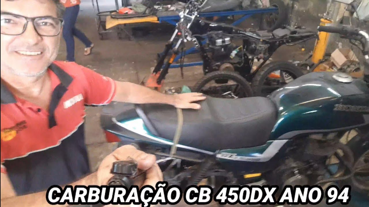 COMO LIMPAR CARBURADOR CB 450 DX 94 SEM BAIXAR ACELERAÇÃO