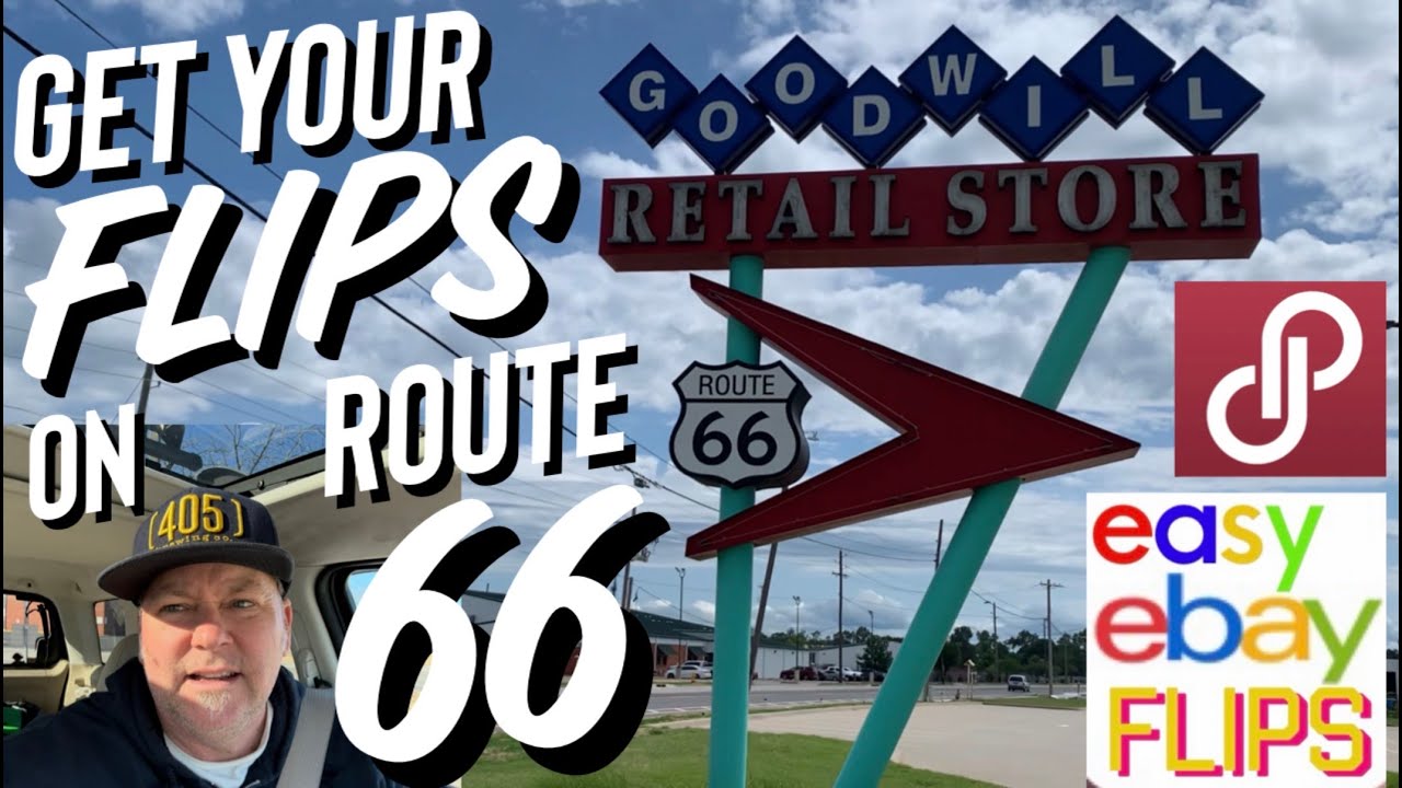 EBAY FLIPS on ROUTE 66!! Goodwill HAUL Funky Finds