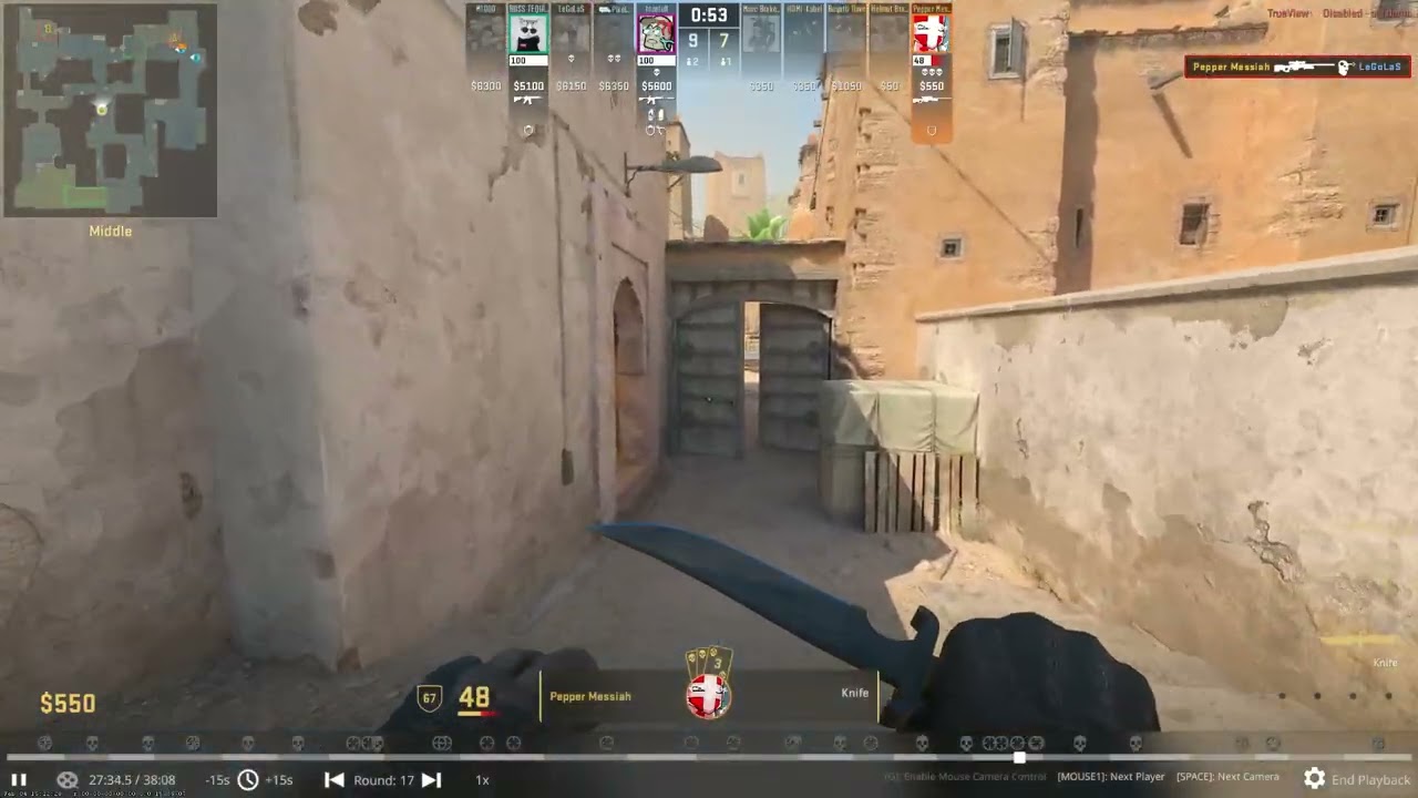 cs 2 - Ace round with 1v4