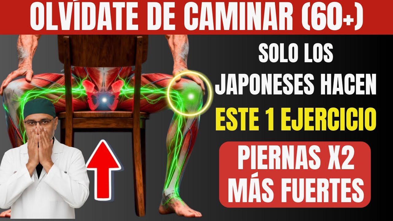 SENIORS: 5 ejercicios japoneses para duplicar la fuerza de las piernas después de los 60