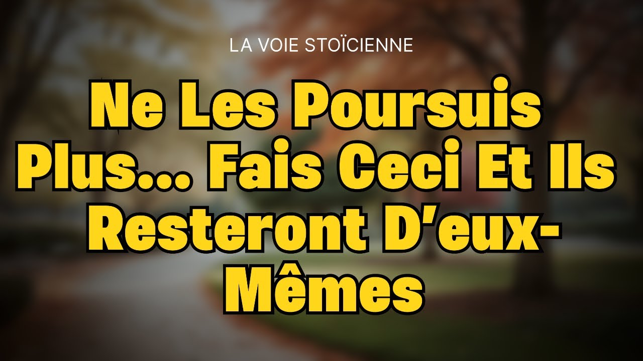 Ne les retiens pas… Voici la seule chose à faire pour qu’ils restent d’eux-mêmes