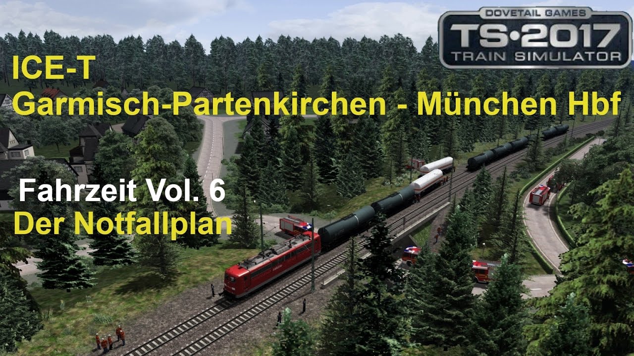 Train Simulator 2017 | ICE 1526 mit Zugansagen nach M&uuml;nchen am Unfall vorbei