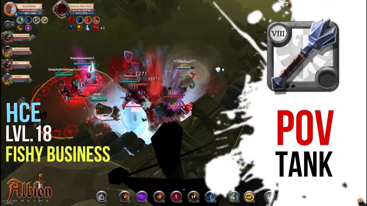 HOW TO PLAY "BIG PULL TANK" - HCE FISHY BUSINESS LVL.18 - ALBION ONLINE
