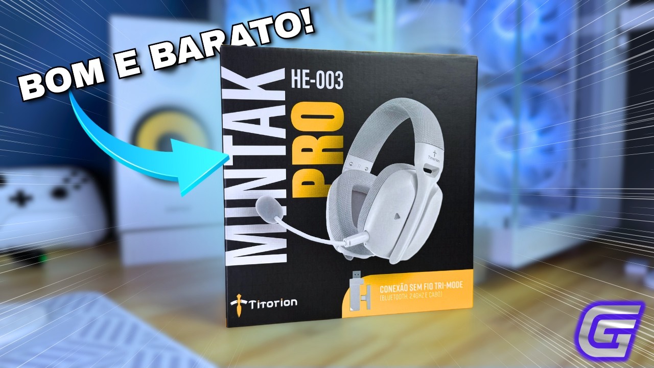 O HEADSET IDEAL PARA JOGAR NO PC E NO CELULAR - MINTAK PRO DA TITORION - UNBOXING E REVIEW