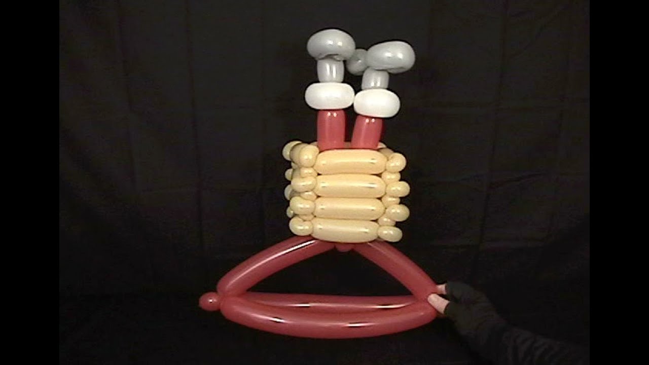 Santa Stuck in Chimney Balloon Hat by Stretch the Balloon Dude