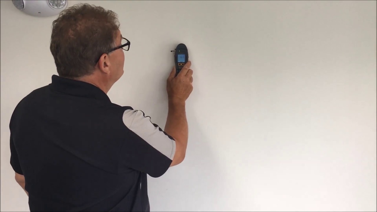 Using Protimeter Surveymaster to detect surface moisture and condensation