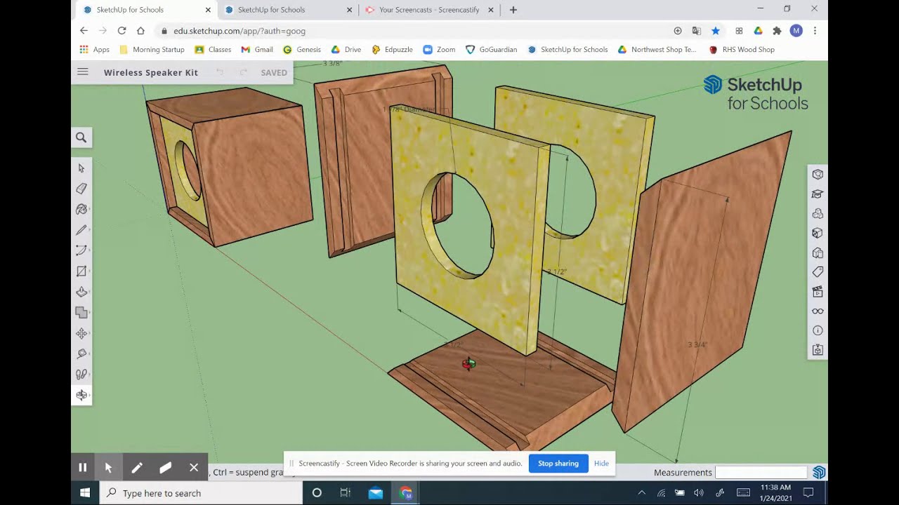 Bluetooth Speaker Box - Google SketchUp