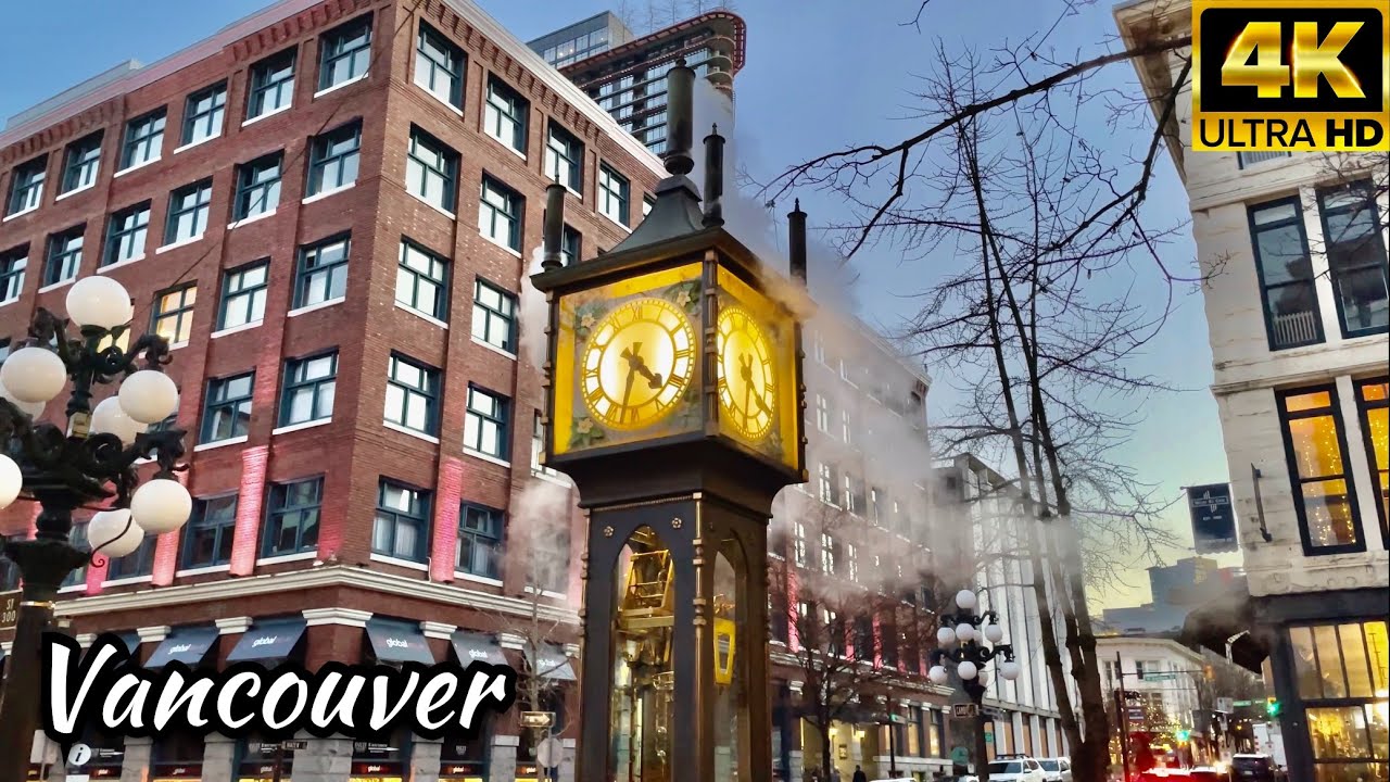 [4K] Gastown Vancouver Walking Tour  2021