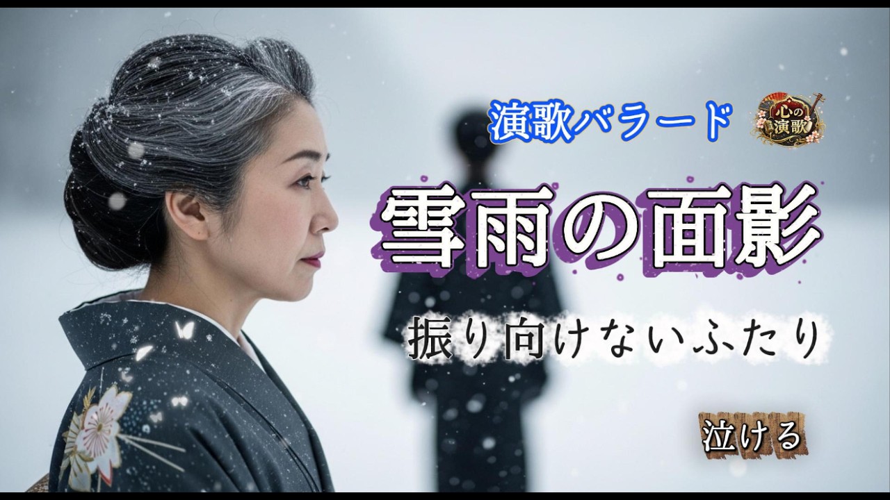【泣ける昭和演歌】雪雨の面影｜遅すぎた再会、言えなかった恋【演歌バラード】