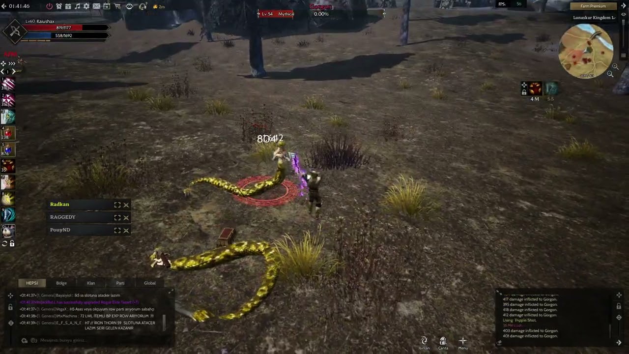 RISE ONLINE MANTİS 1 SAAT GORGON -  SNAKE QUEEN  FARM 2024