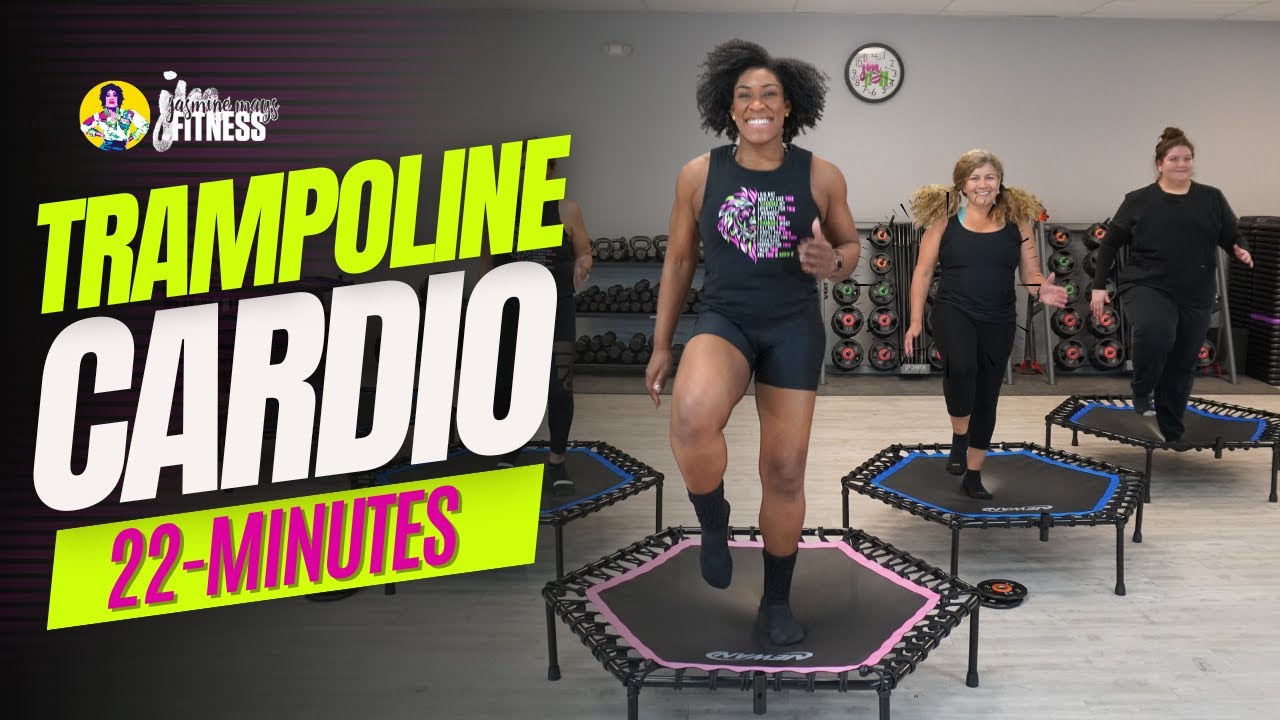 22-Minute Trampoline Workout for Weight Loss | Good Moves with Timer | Rebounder Workout