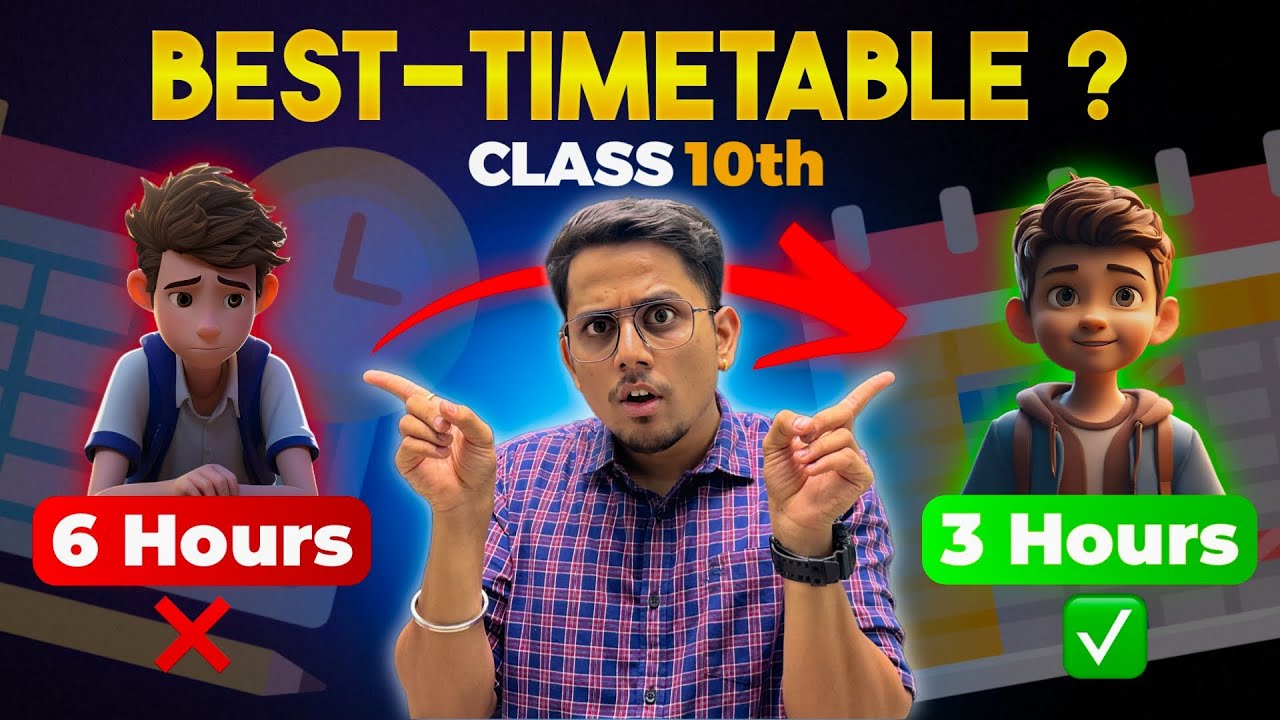 🔥THIS is HOW we prepare PERFECT TIME-TABLE for CLASS 10🔥
