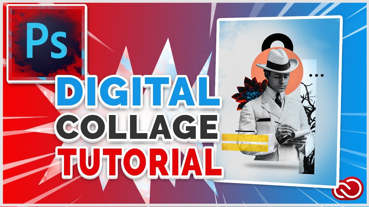 PHOTOSHOP 2021 TUTORIAL // How to CREATE DIGITAL COLLAGE