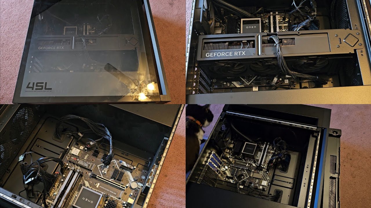 HP Omen 45L GT22-1084 Disassembly RAM SSD Hard Drive Upgrade GPU Graphics Card Replacement Repair