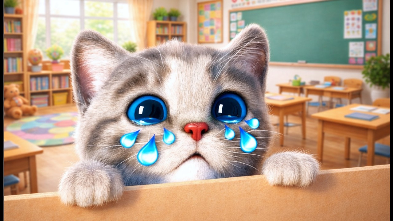 Cute Cat’s adventure with Real cat ☀️🐱 ANIMATED STORY OF THE CRUMBS | Funny Animals story #1380