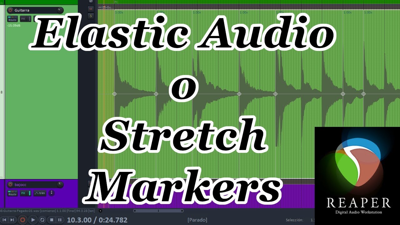 Como cuantizar con Elastic audio o Stretch Markers en REAPER