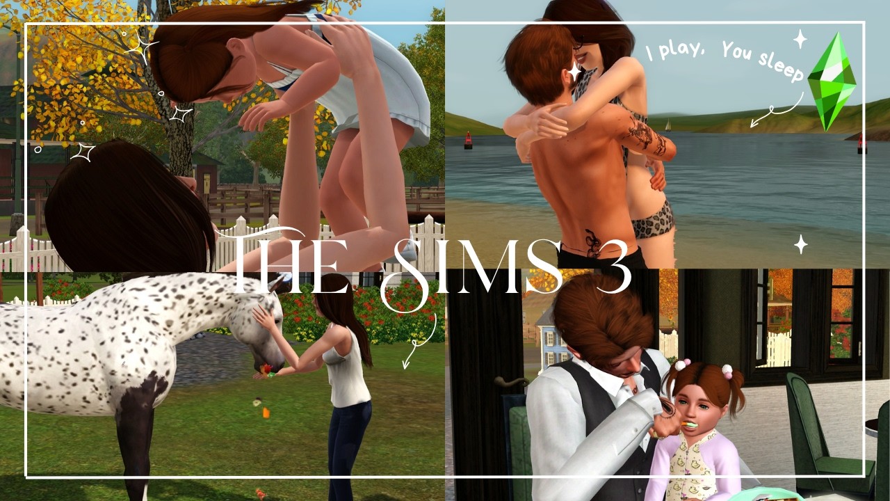 Relaxing Sims 3 Gameplay ♡ | Family Save + Game Sounds Only