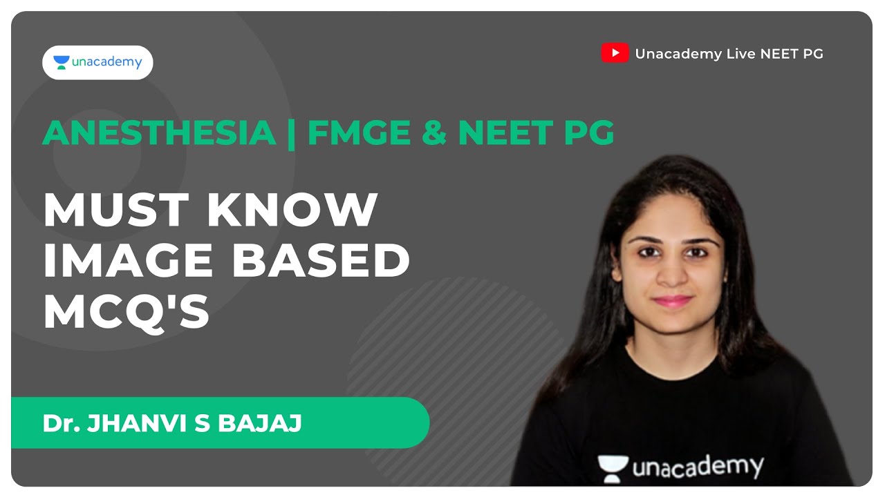 Image Based Quick Revision For Medical PG | Anesthesia | Dr. Jhanvi S Bajaj