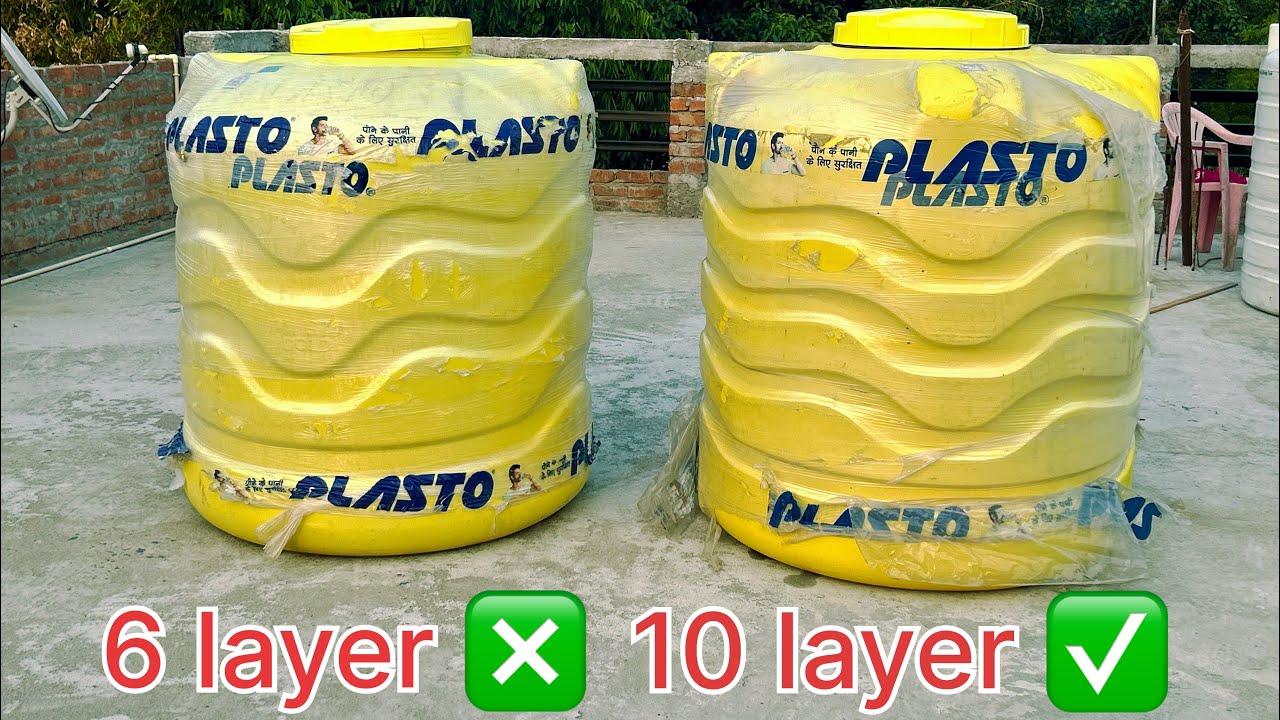 Plasto 10 layer tank vs Plasto 6 layer tank #plasto #toptank #besttank