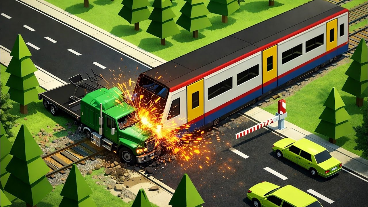 🚦 Railroad Crossing Mania – High Risk Crossing | Gameplay #45