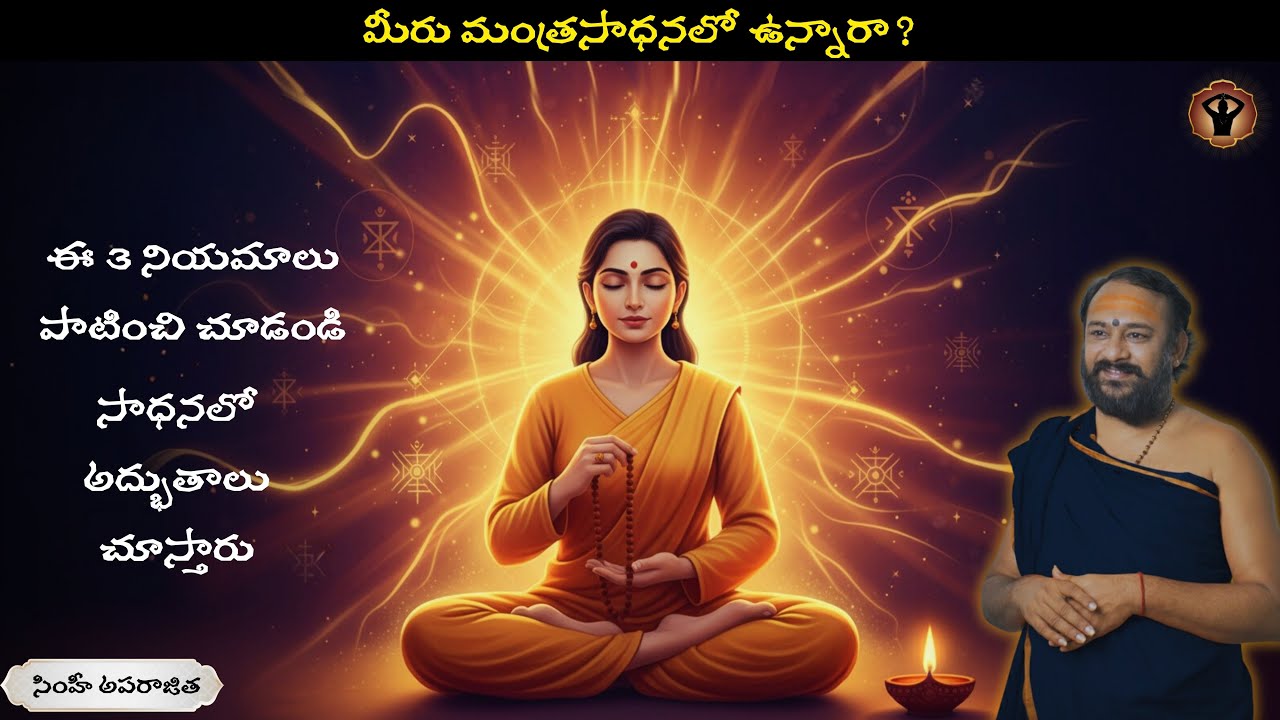 మంత్రశక్తి రహస్యం ప్రతి సాధకుడు పాటించవలసిన 3 నియమాలు | Powerful Rules That Transform Your Sadhana