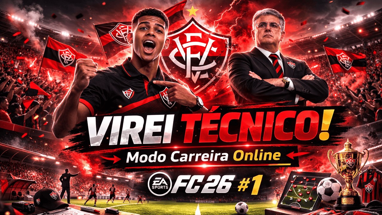 🔥 VIREI TÉCNICO DO VITÓRIA! MODO CARREIRA ONLINE #1 | EA FC 26