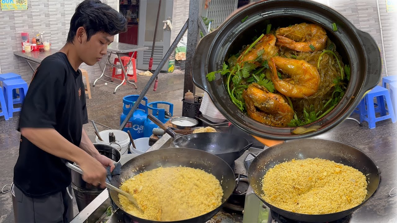 Quán Cơm Chiên Mì Xào chàng trai Hotboy 21 tuổi Xốc Chảo Điêu Luyện thành Đầu Bếp chính của gia đình