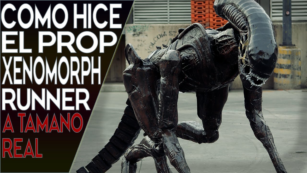 Como hice un XENOMORFO A TAMAÑO REAL - Alien 3 Xenomorph - Alien Runner lifesize - Dog Alien