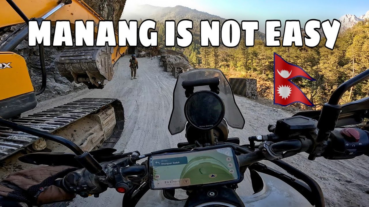 DEADLIEST ROAD OF NEPAL - MANANG 🗻 | Besisahar to Manang | NEPAL RIDE | Ep 7 #himalayan450
