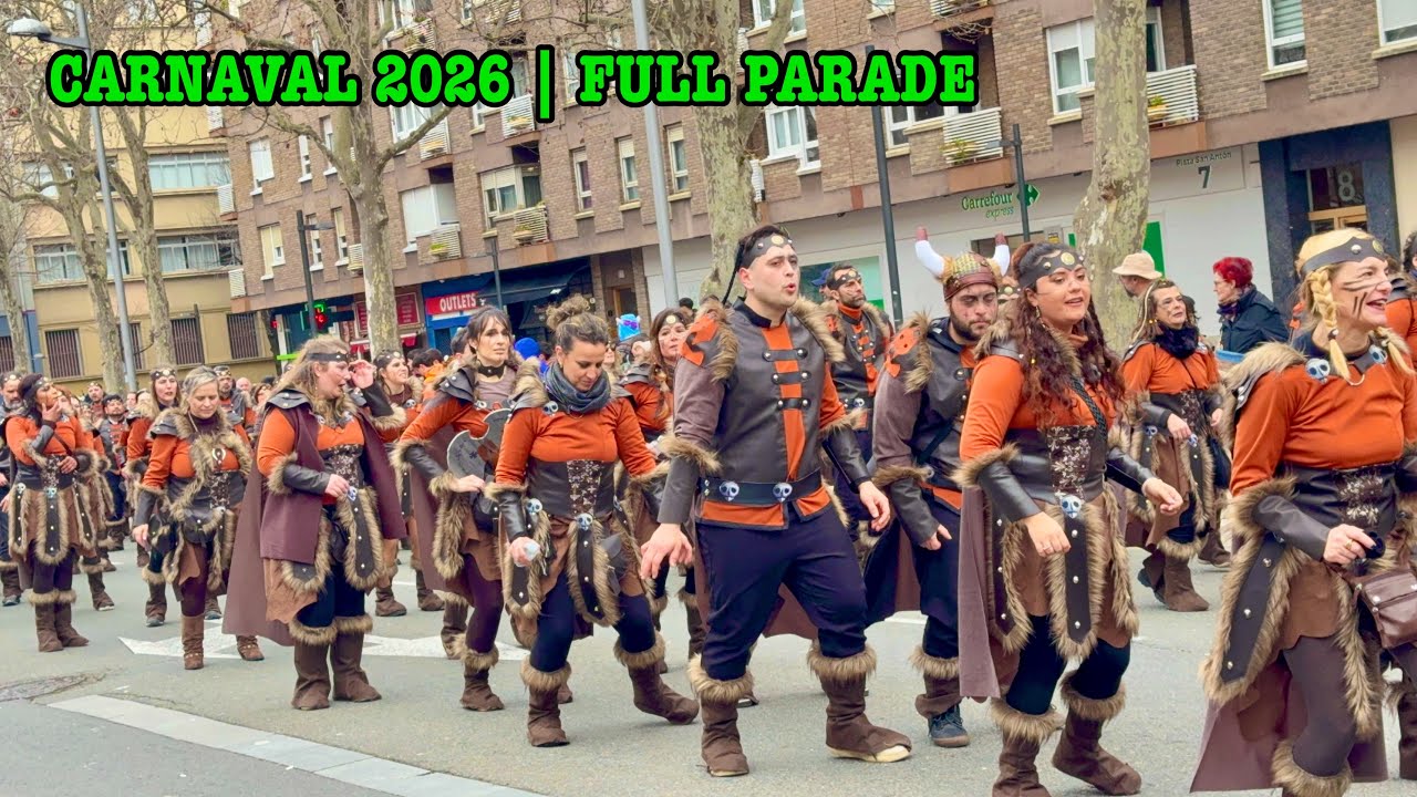 Desfile de Carnaval 2026 en Vitoria-Gasteiz, Spain | Carnival Parade FULL EVENT 