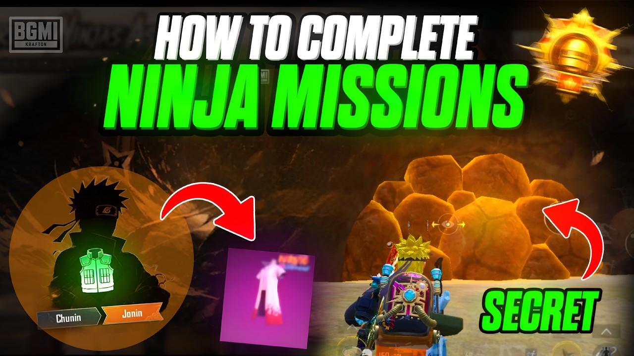 HOW TO COMPLETE NINJA INSTITUTE MISSIONS IN BGMI 🔥 | GENIN, CHUNIN & JONIN FULL GUIDE