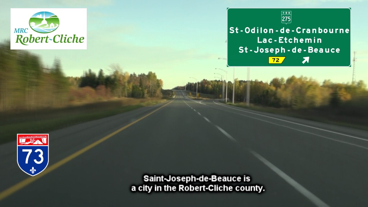 Autoroute 73, Ste-Marie to St-Georges, Beauce, Quebec