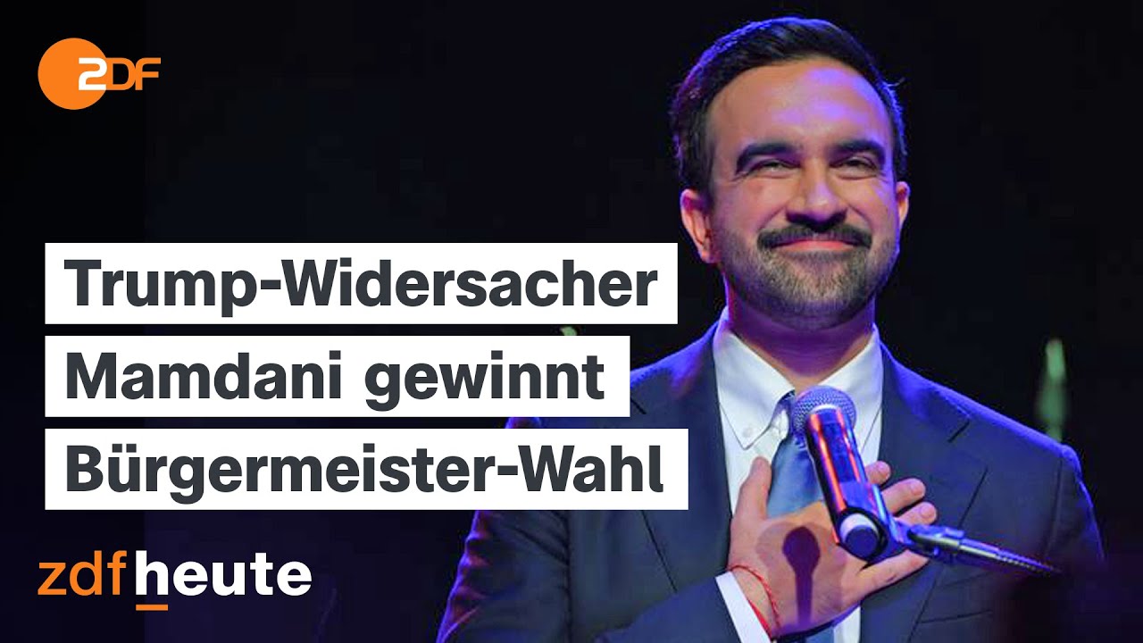 Zohran Mamdani gewinnt Bürgermeisterwahl in New York | heute journal