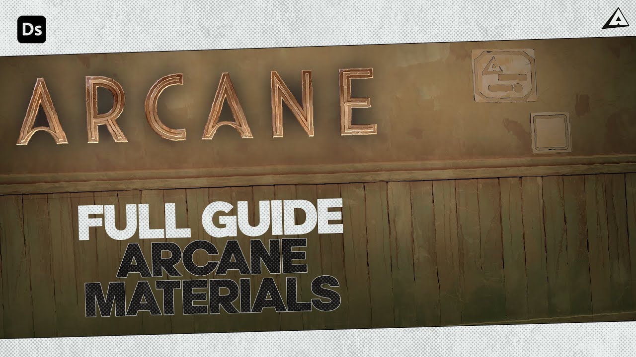 Adobe Substance Designer: FULL GUIDE on STYLIZED Arcane handpainted materials and textures