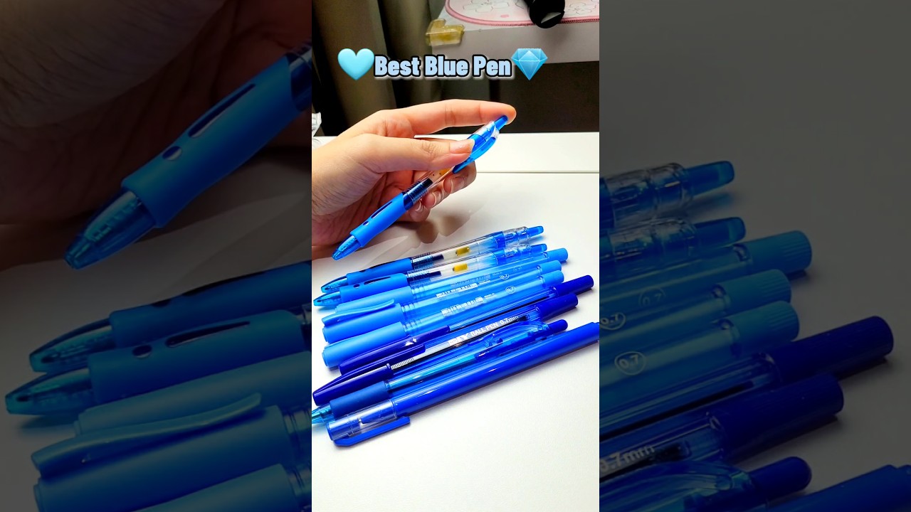 ЛУЧШАЯ синяя ручка для ваших экзаменов 💙💎 #канцелярскиепринадлежности