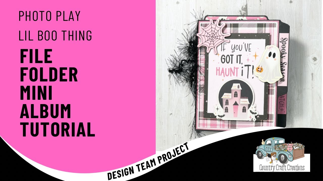 File Folder Mini Album a CCC DTP & Tutorial | Photo Play | Lil Boo Thing