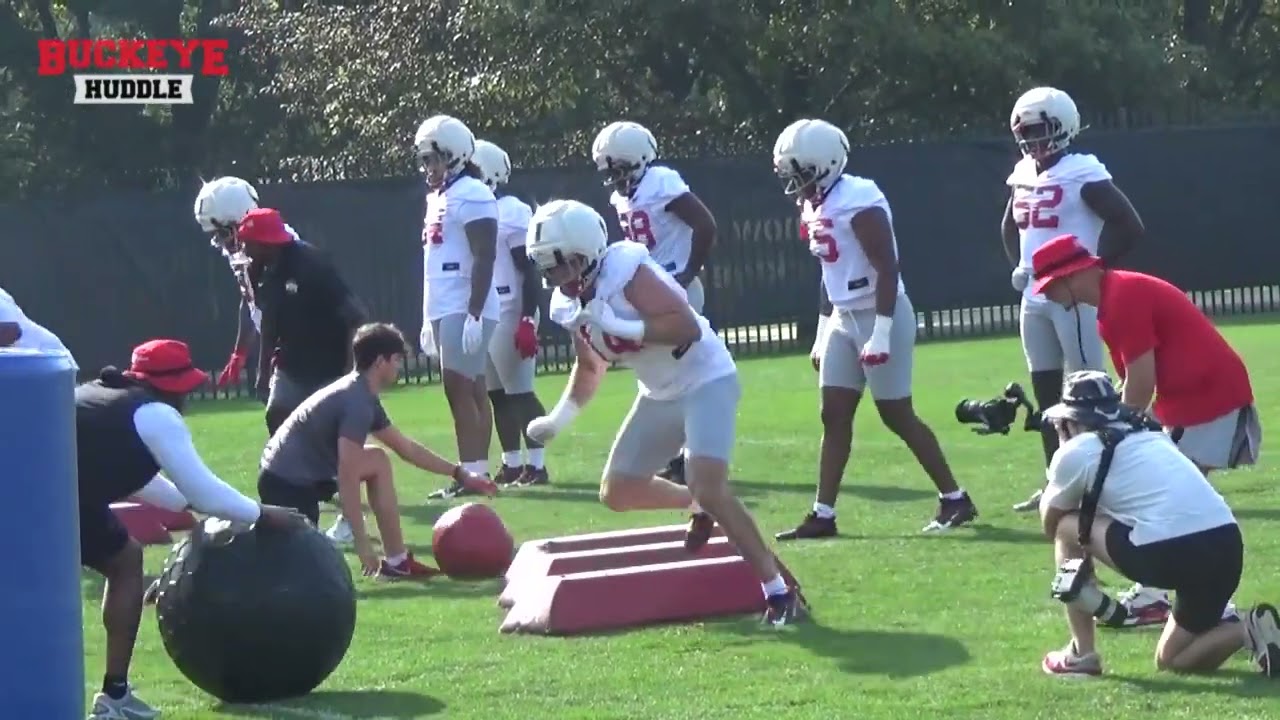Ohio State Football: Sights and Sounds from the D-Line at Fall Camp
