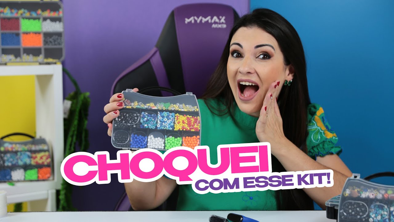 CHOQUEI COM ESSE KIT - Criei várias pulseiras coloridas