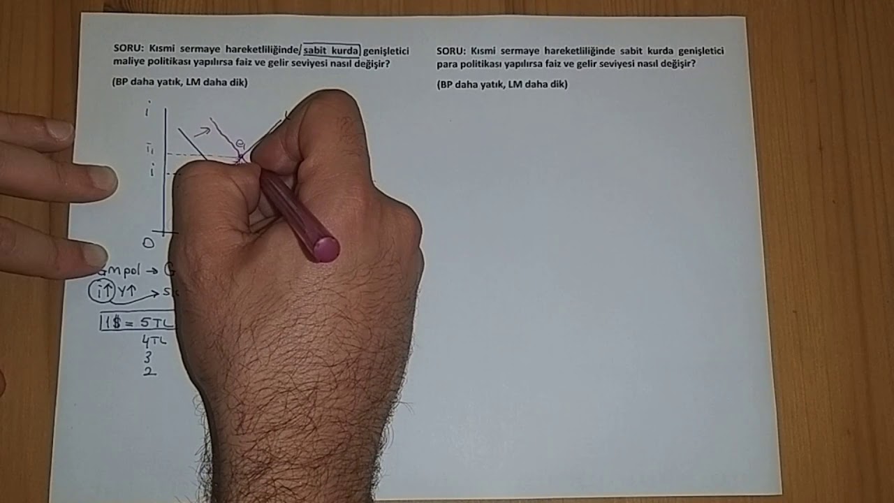 42) IS-LM-BP MODELİ 6 (Kısmi Sermaye Hareketliliğinde Sabit ve Esnek Kur)