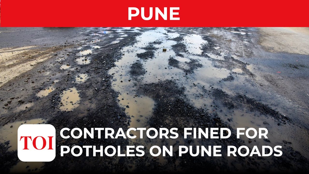 Watch: Pune municipal corporation collects Rs 5 lakhs fine from road contractors for potholes