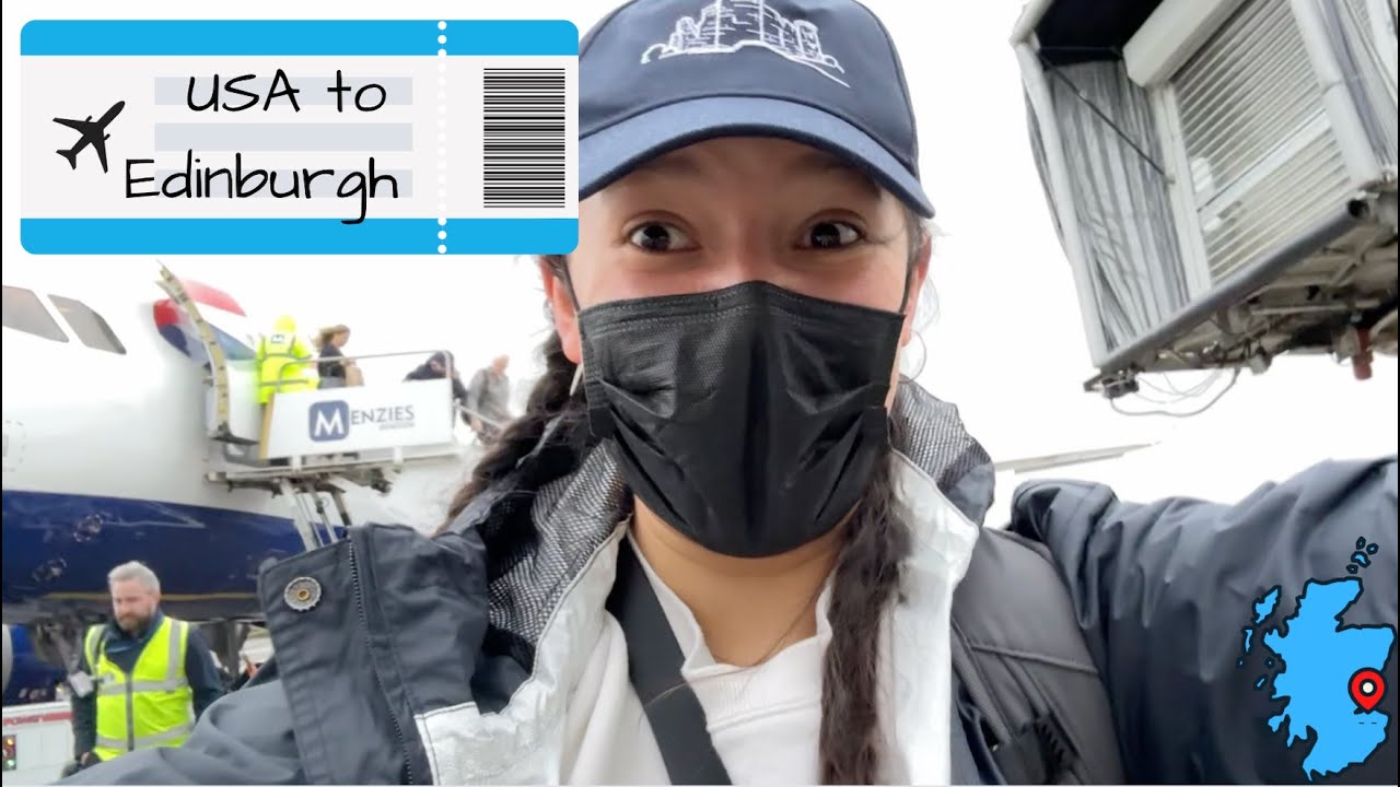 Travel Day From USA to Edinburgh, Scotland 2023 | Flying American and British Airways to Scotland