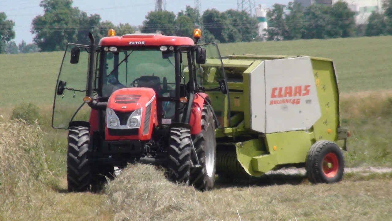 Sianokosy 2018★Prasowanie i zgrabianie★Zetor Proxima 80/Ursus c-330★