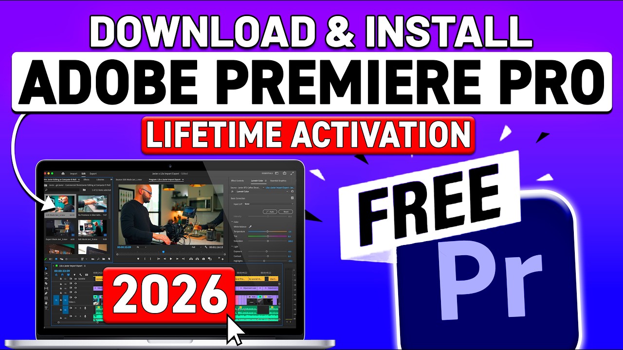 How to Download Adobe Premiere Pro for FREE on PC, MAC & LAPTOP (2025)