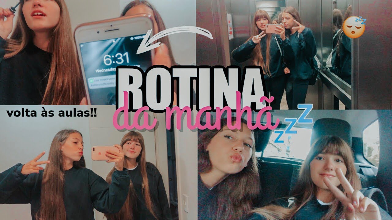 NOSSA ROTINA DA MANHÃ REAL PRA ESCOLA | Hi Girls Sisters