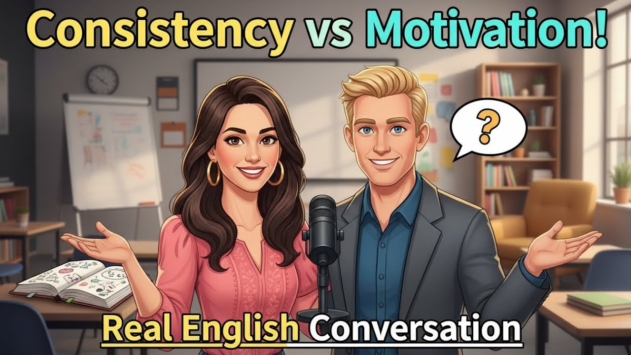 Consistency vs Motivation | Real English Conversation Podcast | Improve Your English Speaking