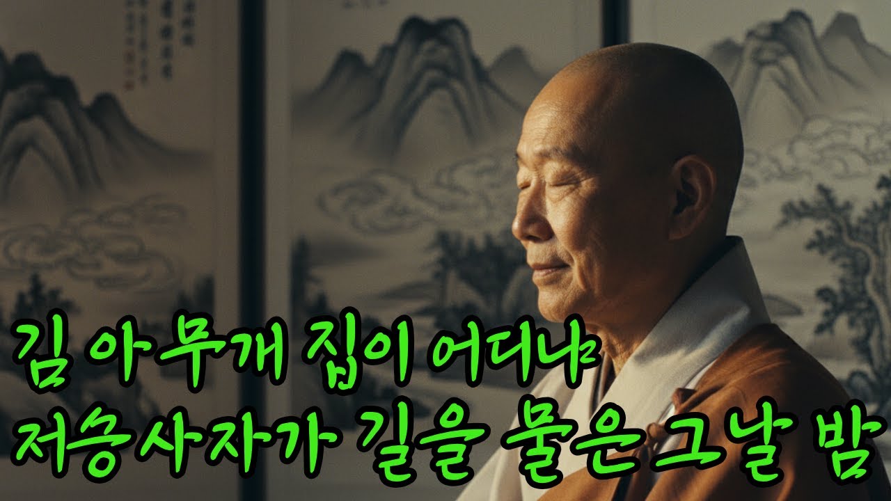 🎯오디오북🧠[불교이야기] 깊은 밤 절에 나타난 검은 갓 쓴 세 사람, 그들이 물은 소름 돋는 길의 끝은? | 공주 동학사 전설 | 자면서 듣는 불교 이야기 | 불교소설