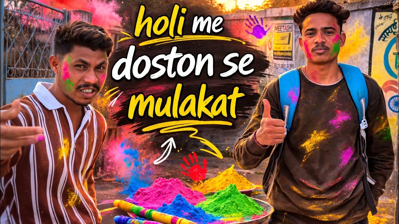 1 Saal Baad Doston Se Holi Par Milna 😱 | Full Masti Vlog