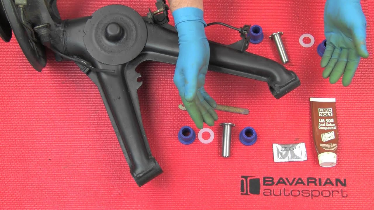Installing Powerflex subframe, trailing arm and differential mount bushings on a BMW