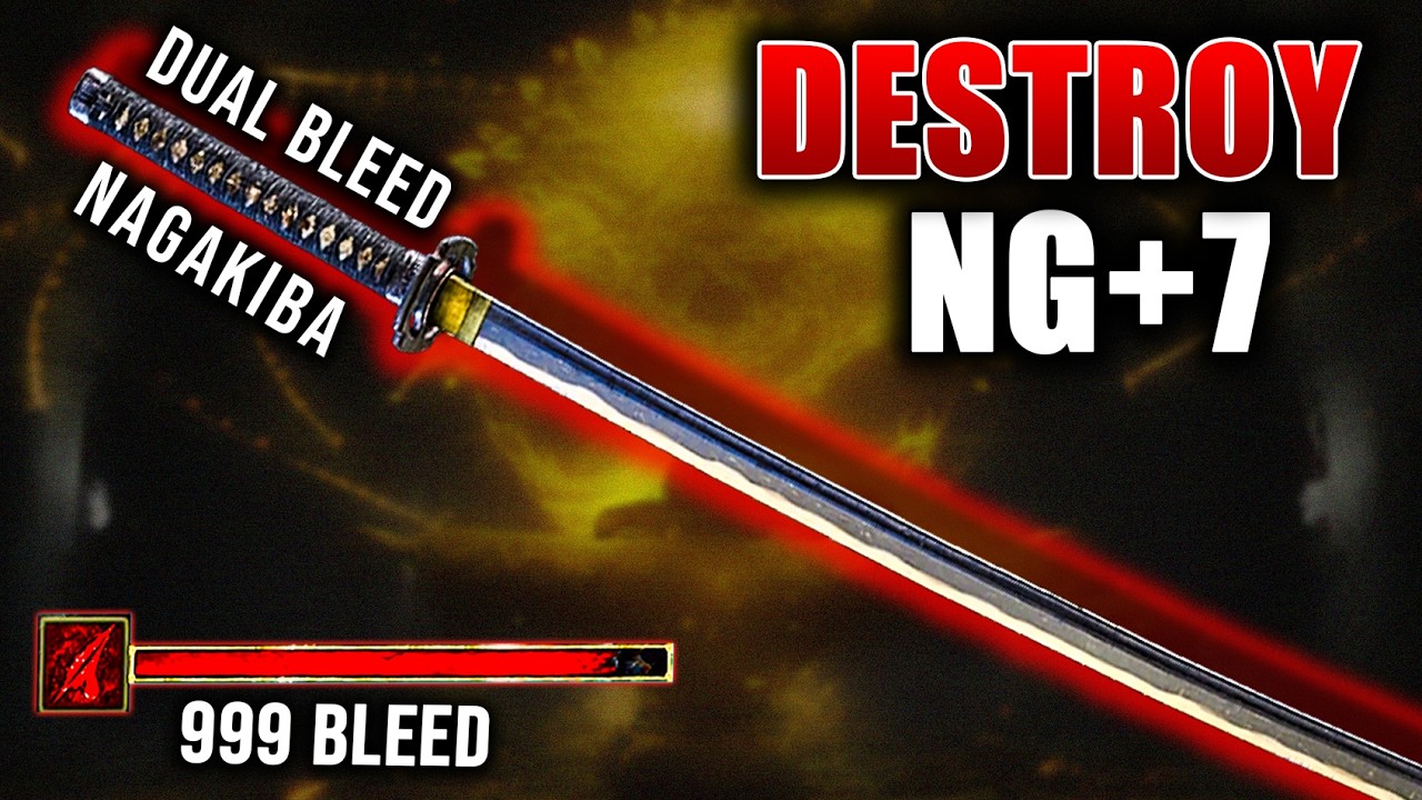 Dual Nagakiba Bleed Build vs NG+7 Bosses (No Mercy)