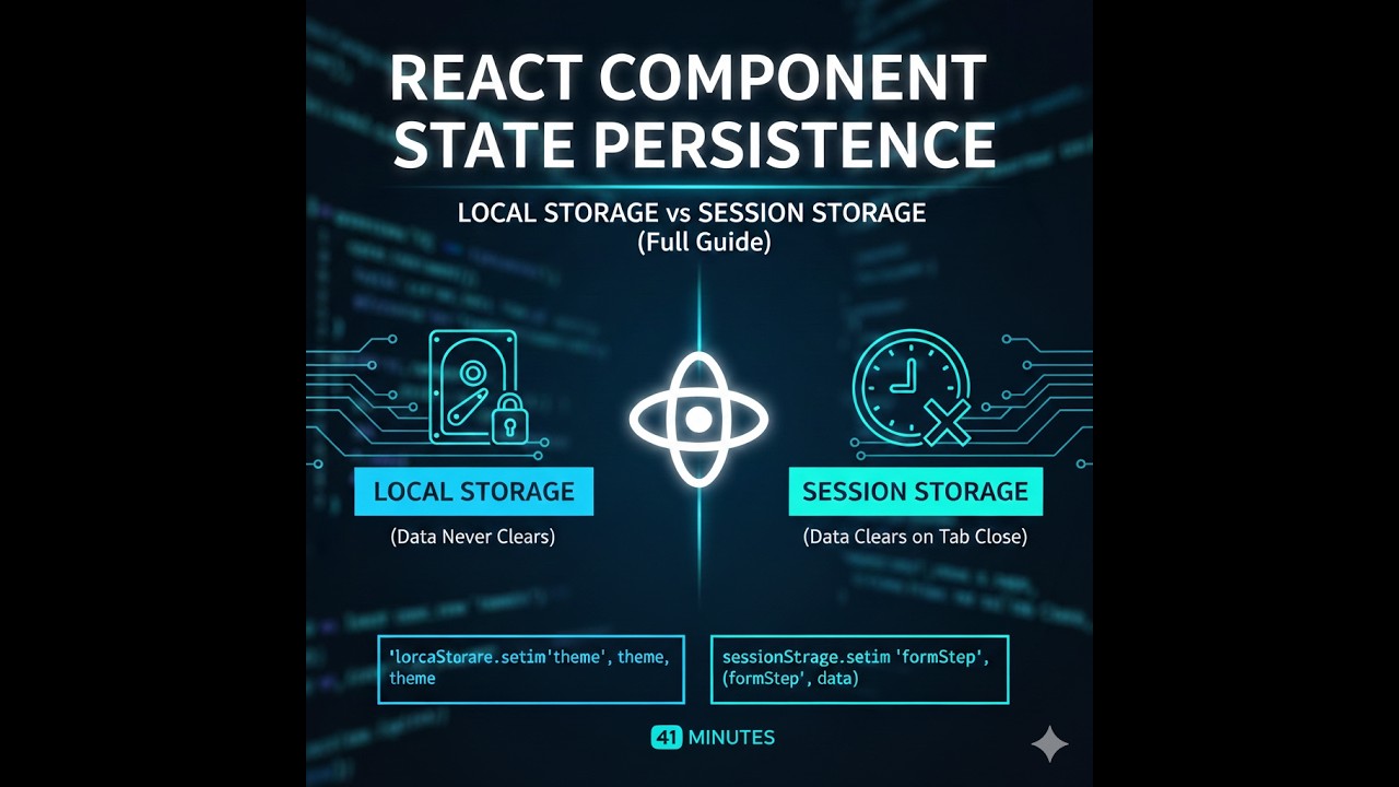 Local Storage vs Session Storage in React: Full Guide (41 Minutes)